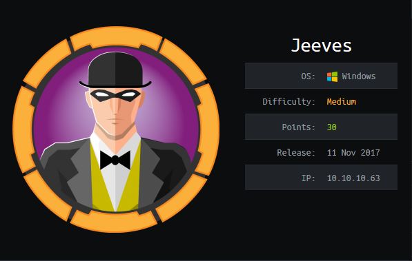 Jeeves-Hack The Box