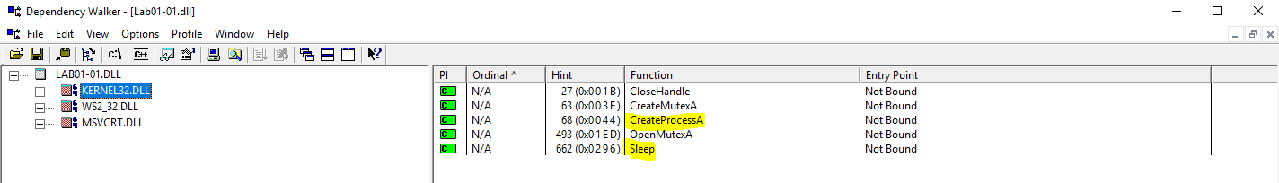 Lab01-01.dll Imports