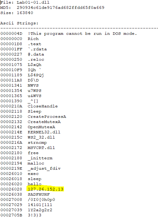 Lab01-01.dll Strings